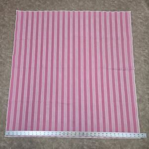 Longaberger Dusty Rose Stripe 36" Fabric Square Table Overlay 36" x 36"